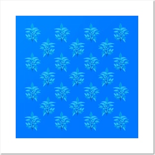 Blue Willow Leaves Posters and Art